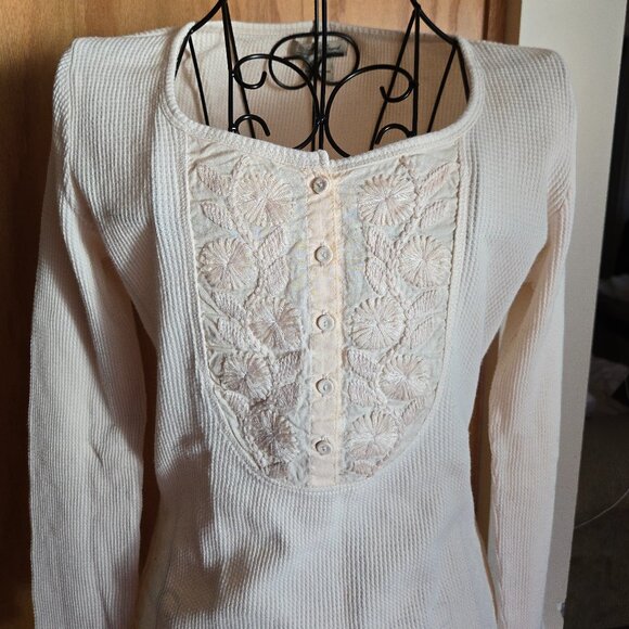 Lucky Brand Thermal Long Sleeve Top - Picture 2 of 10